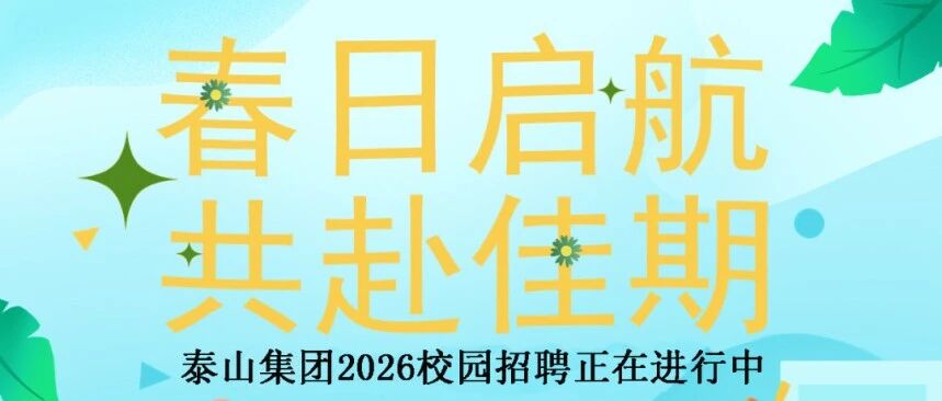 泰山集团2026校园招聘