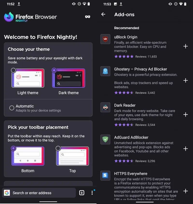 浏览器更新-FireFox 火狐浏览器手机端大更新，支持安装 500+ 第三方插件（附下载和快速体验）