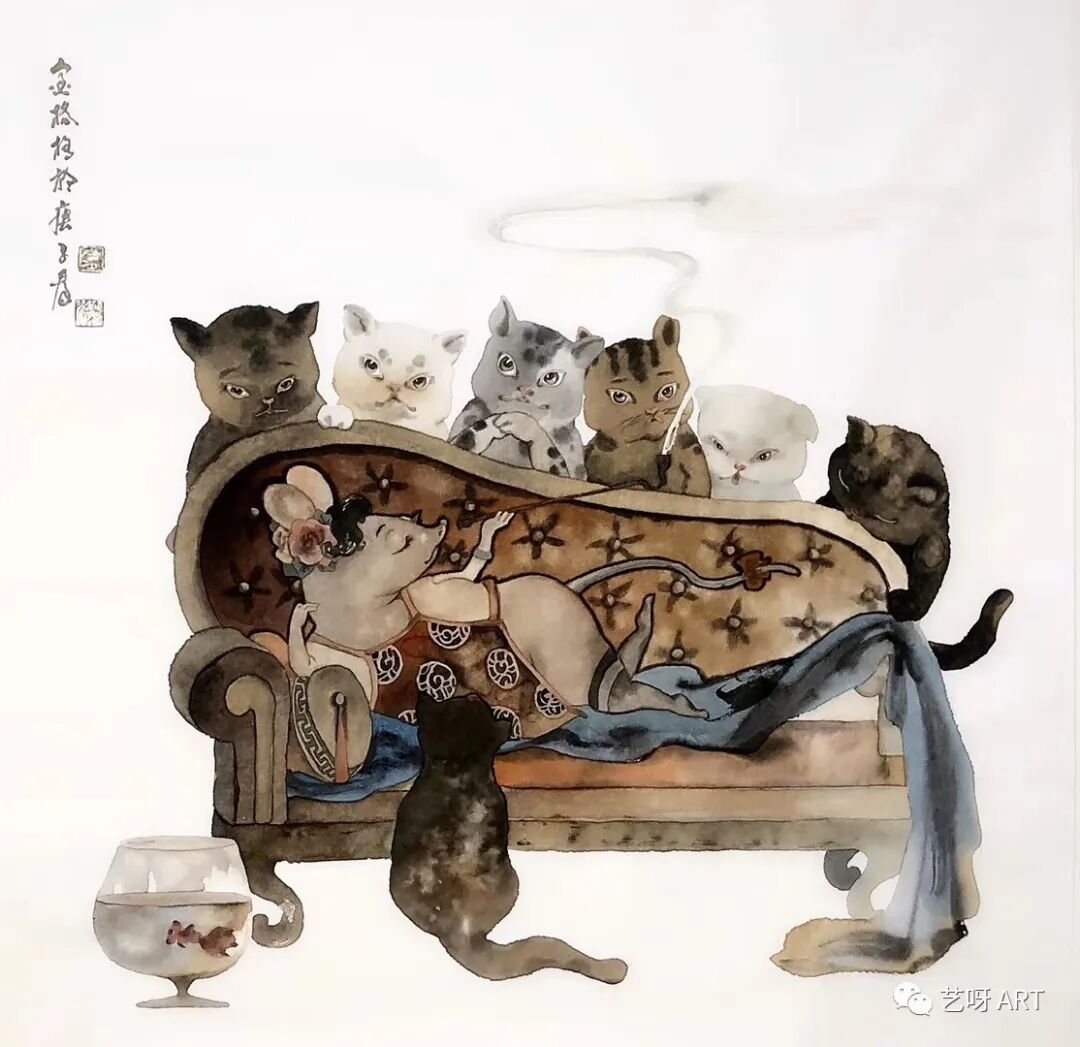 「女画家」汉风古韵 幻化浮生——金格格作品欣赏