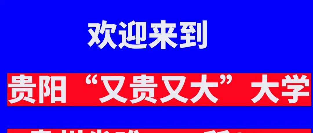 @贵州高校：迎新简章给你做好了！有你的母校吗？这些标语准不准确？来摆哈→