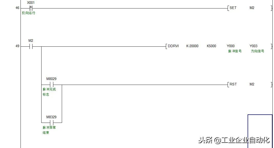 三菱PLC与步进电机驱动器的连接方法及梯形图的图9
