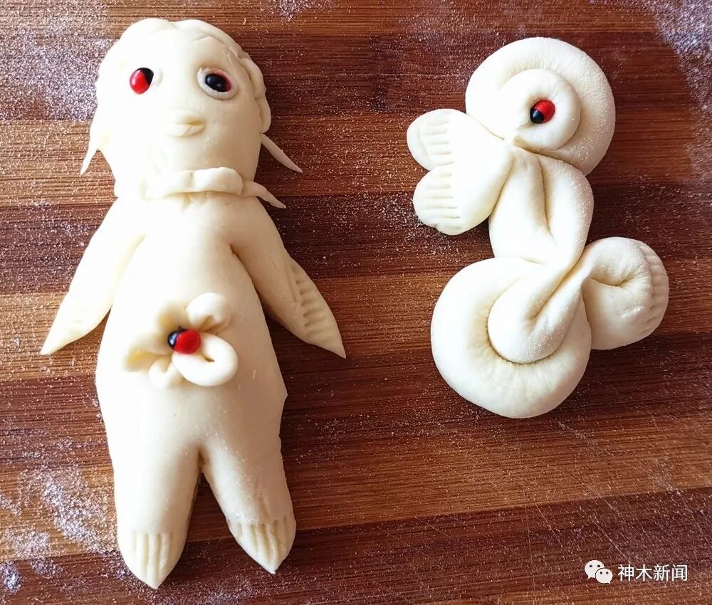 一大波卡通面人来袭七月十五神木巧媳妇捏面人