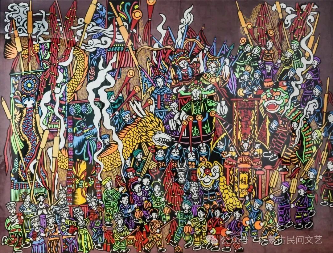 内蒙古作品《母亲河·岸边的喜悦》入围第十七届中国民间文艺山花奖·优秀民间工艺美术 第88张