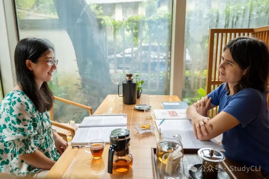 CLI student Natalie during a one-on-one with Nancy Laoshi