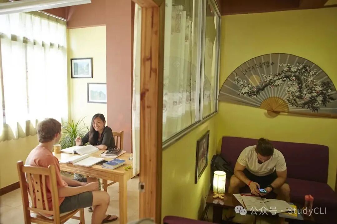 Bright classroom space inside the CLI Center in Guilin