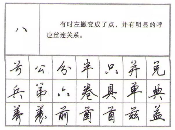 行楷行书练字教程钢笔字79个偏旁部首的写法