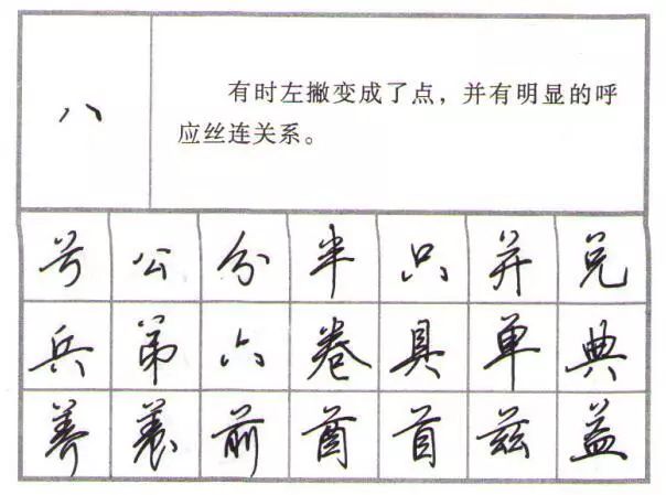 行楷行書練字教程鋼筆字79個偏旁部首的寫法