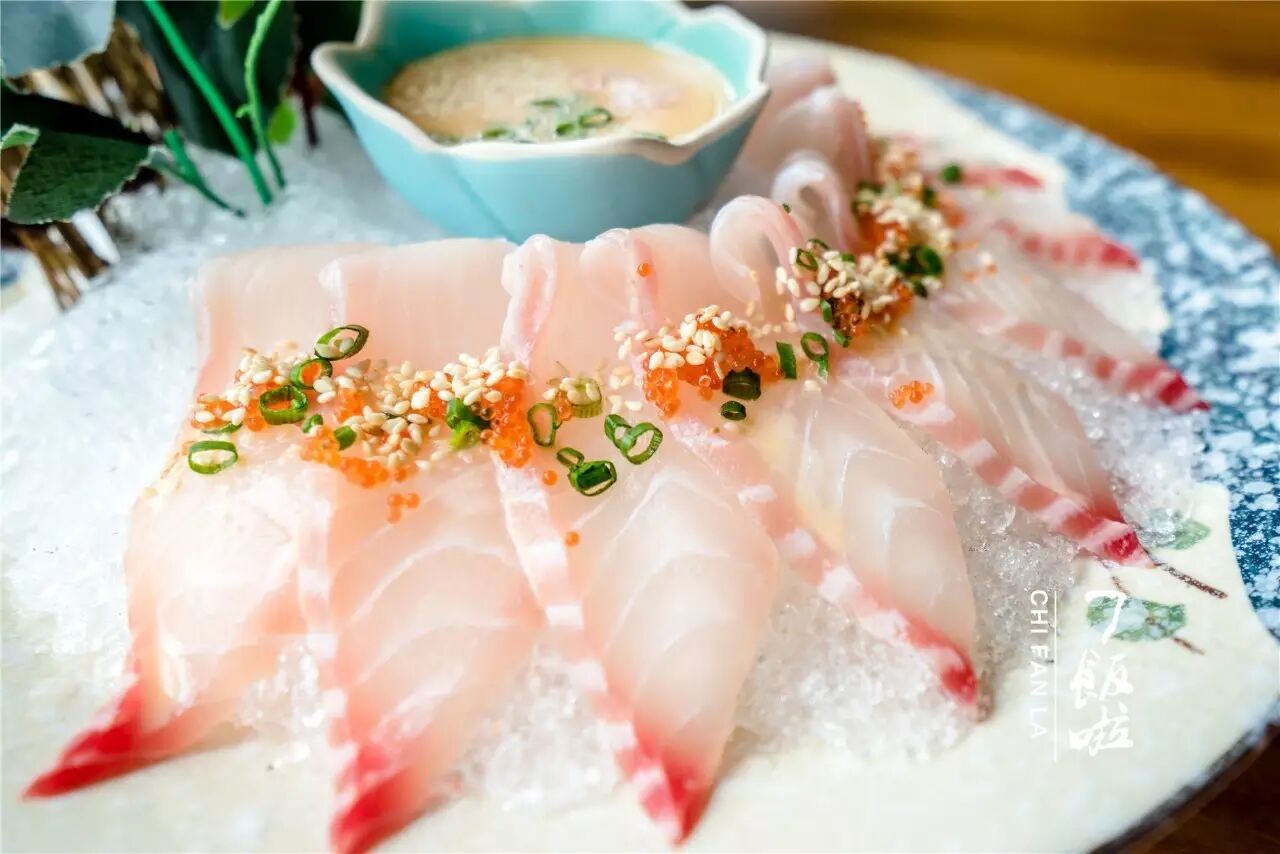 就拿鲷鱼刺身来说