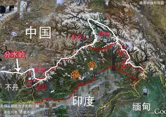 藏南地图_地图藏南地区_地图藏南标注错误