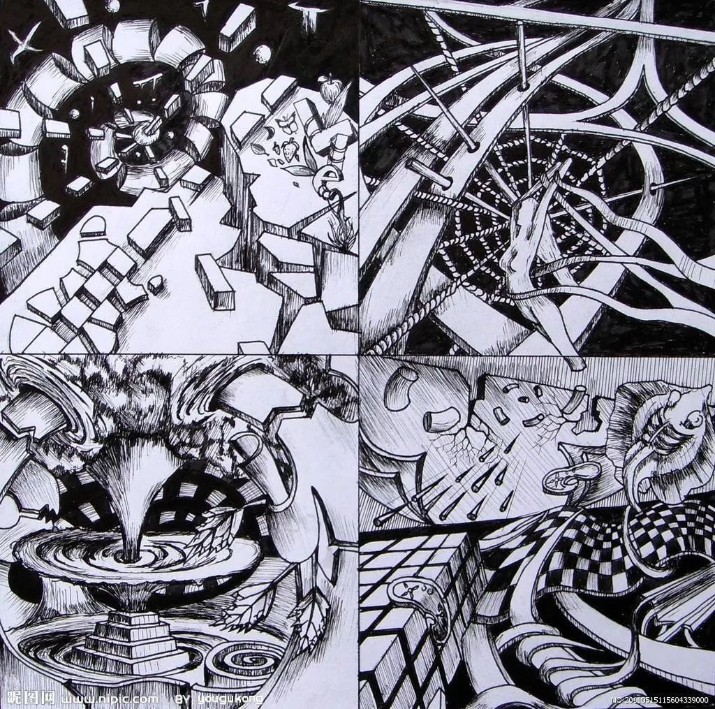 装饰画绘画设计之线构成