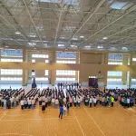勉县武侯中学积极开展初一年级新生队形队列练习活动