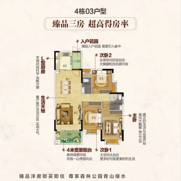 广州增城【金时花园】160~180㎡，四层联排大别墅，28万方畔山英伦墅级庄园。