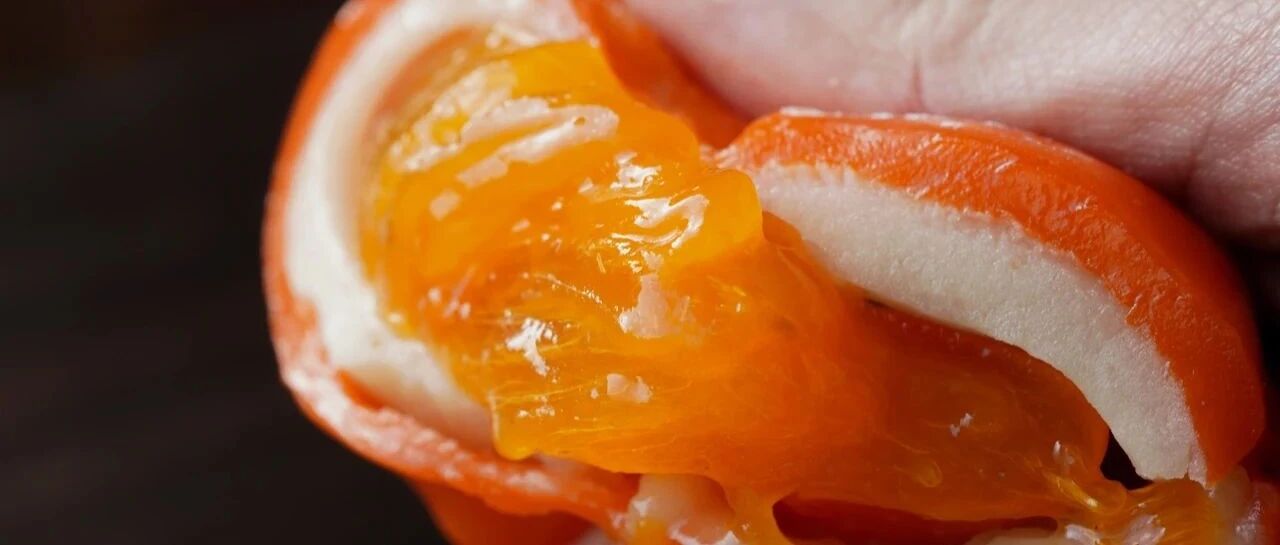 爆浆柿子大福，内裹一整颗柿子，一口沦陷！