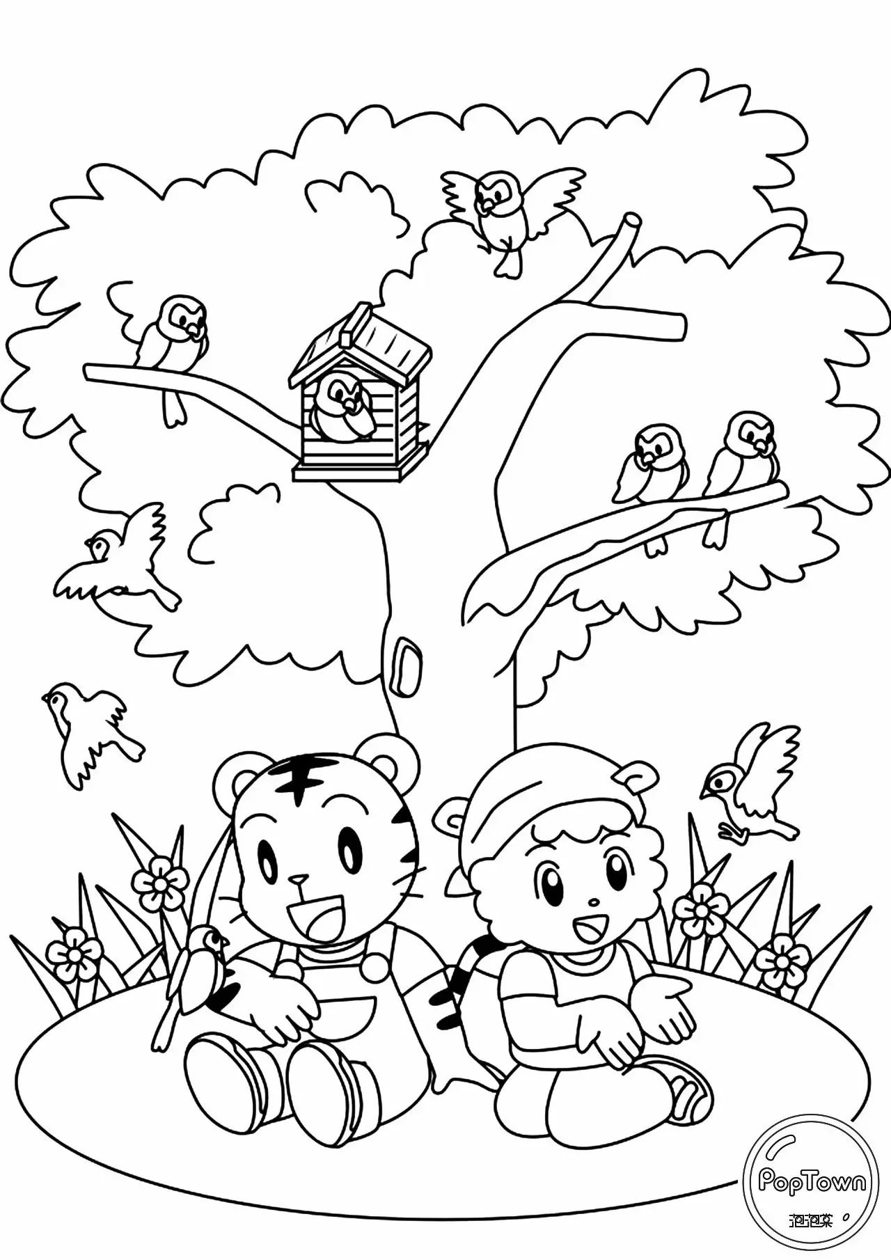 填色第二弹a4纸黑白打印机粑粑麻麻你会的