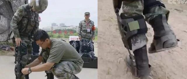 机械外骨骼加持！解放军女兵背着140斤重伤员演训场上健步如飞