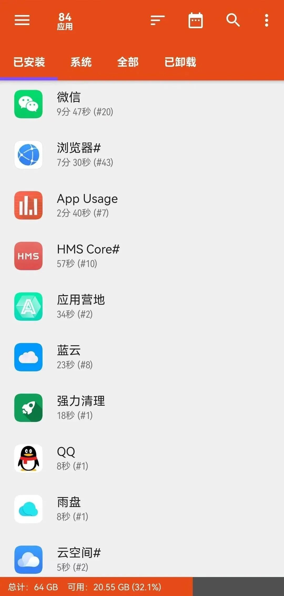 App Usage，对手机中的软件进行实时监控，超强神器！