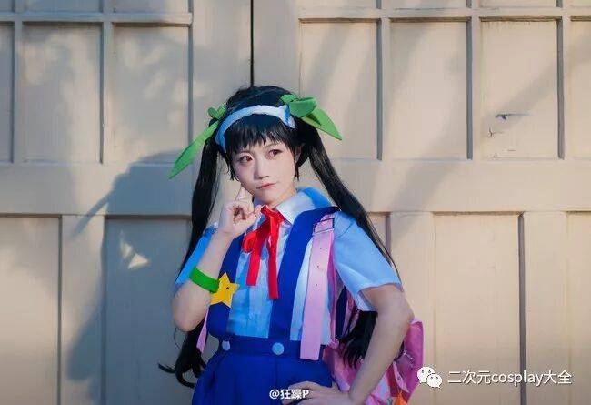 化物語 八九寺真宵cos 元氣活潑被她的笑容治愈了 尋夢動漫