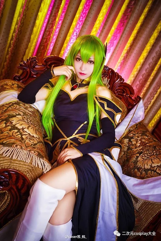 《Code Geass 反叛的魯路修》 C.C.，優雅美麗御姐腿玩年cos 動漫 第1張