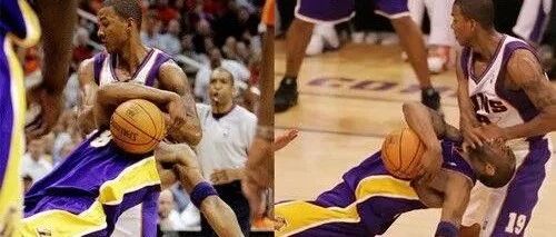 NBA五大“科比终结者”：拉加贝尔锁喉科比，一神人90秒帽科比4次