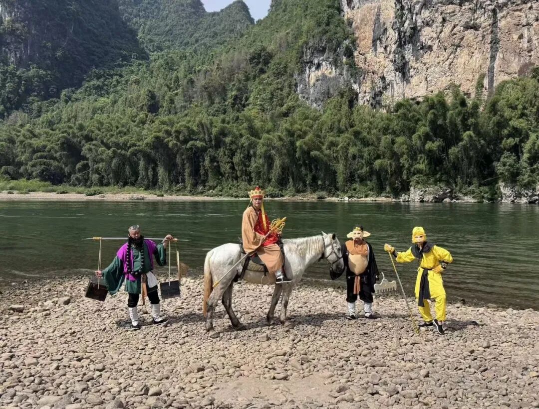 “上里西游记”唐僧师徒。（受访者供图）