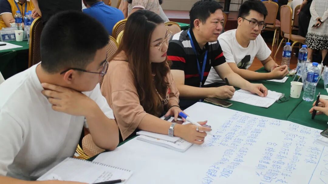 学员们分组研讨