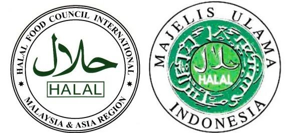 马来西亚(左)和印度尼西亚(右)的清真认证标志此外,由于印尼市面上