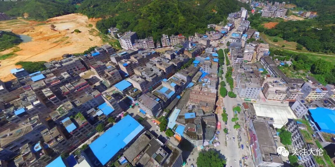 带你上高空看一看现在广西北流市六靖,家乡六靖风景太美了