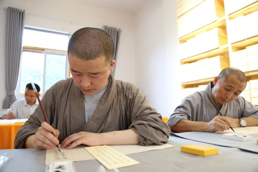云居山庆云禅寺暑期书法抄经班首期抄经活动圆满结束