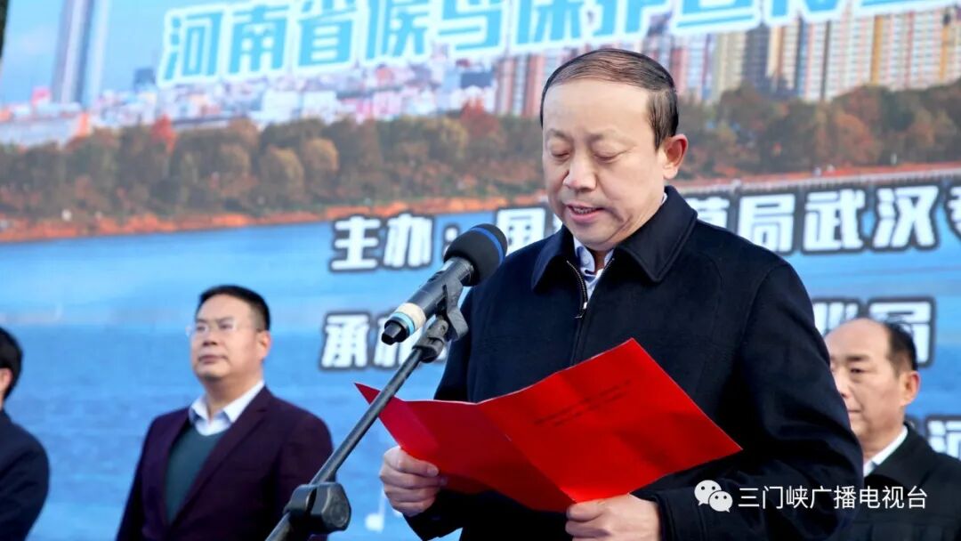 启动仪式上,高永瑞致辞,朱延林,孟广芹分别讲话,号召要坚决扛起生态