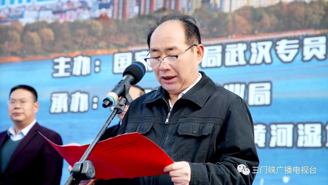 启动仪式上,高永瑞致辞,朱延林,孟广芹分别讲话,号召要坚决扛起生态