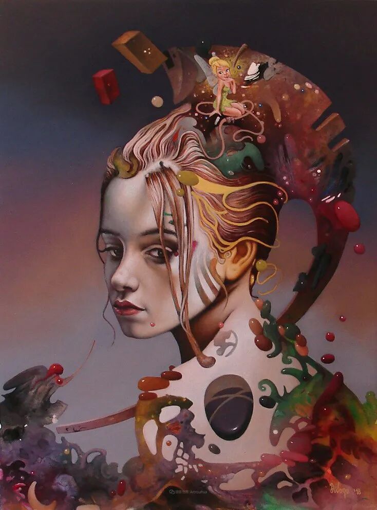 魔幻,超现实主义画德拉甘·迪沃戈 - chrome插件网