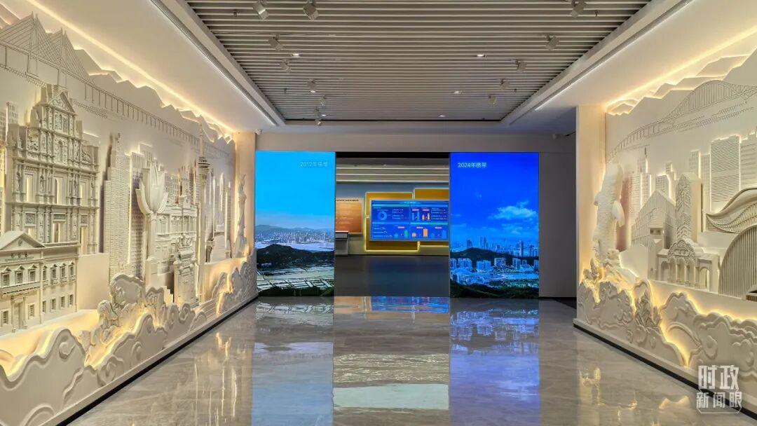 △“琴澳和鳴——橫琴粵澳深度合作區(qū)建設(shè)主題展”。（總臺央廣記者潘毅拍攝）