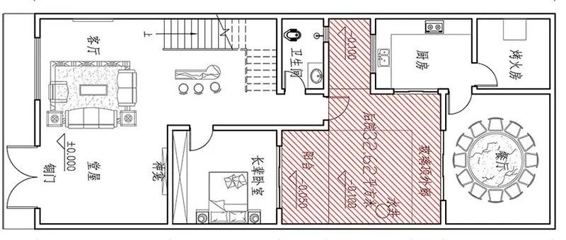 光影逻辑很重要！大进深的自建房留一个内天井，让全屋透气又高级