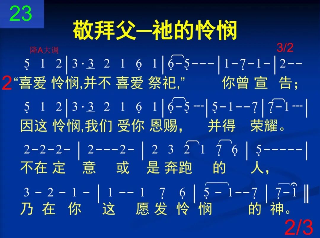 D23父你怜悯已向我们显明(图2)