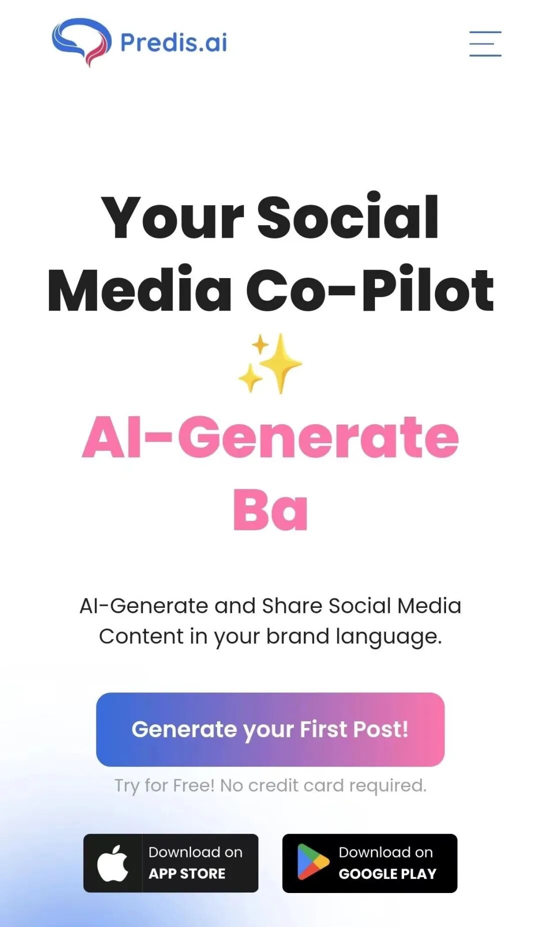 AI+写作生成 Predis：智能写作生成软件，为创作赋能，提升内容品质