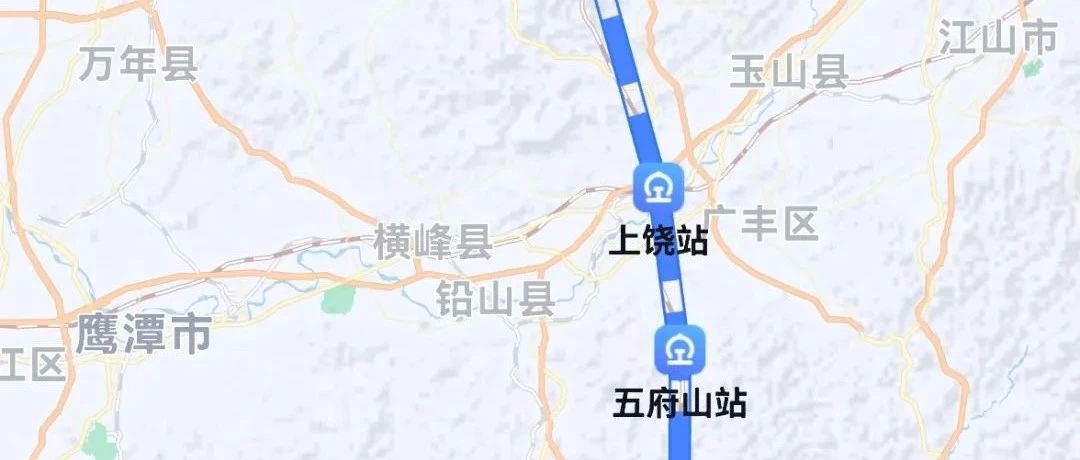 地图已可显示“京台高铁”线路图！途经上饶…