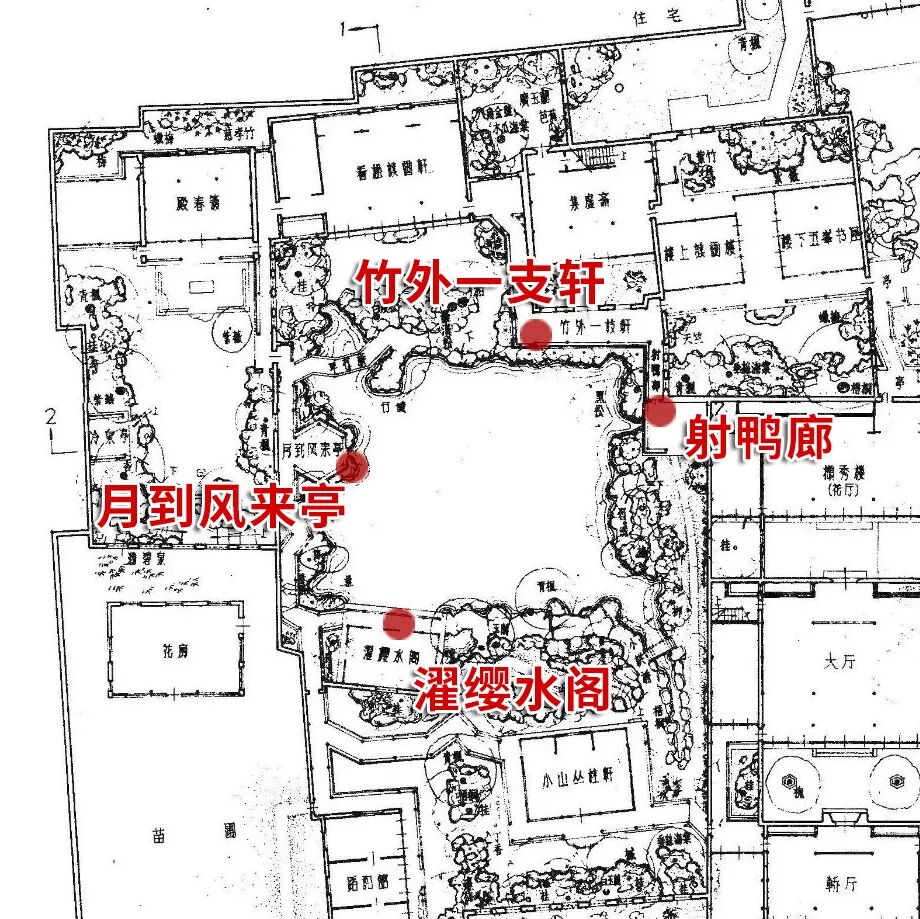 寄畅园五十景图_寄畅园平面图_平面图园林手绘