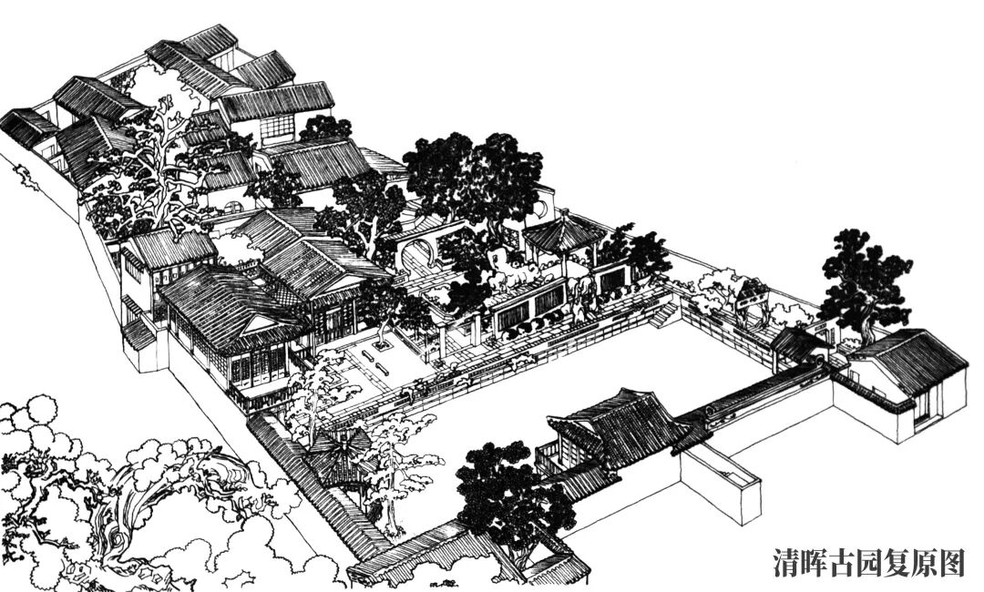平面图园林手绘_寄畅园平面图_寄畅园五十景图