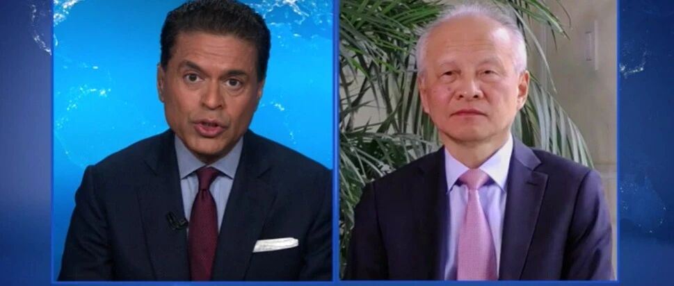 崔天凯接受CNN专访，回应热点话题
