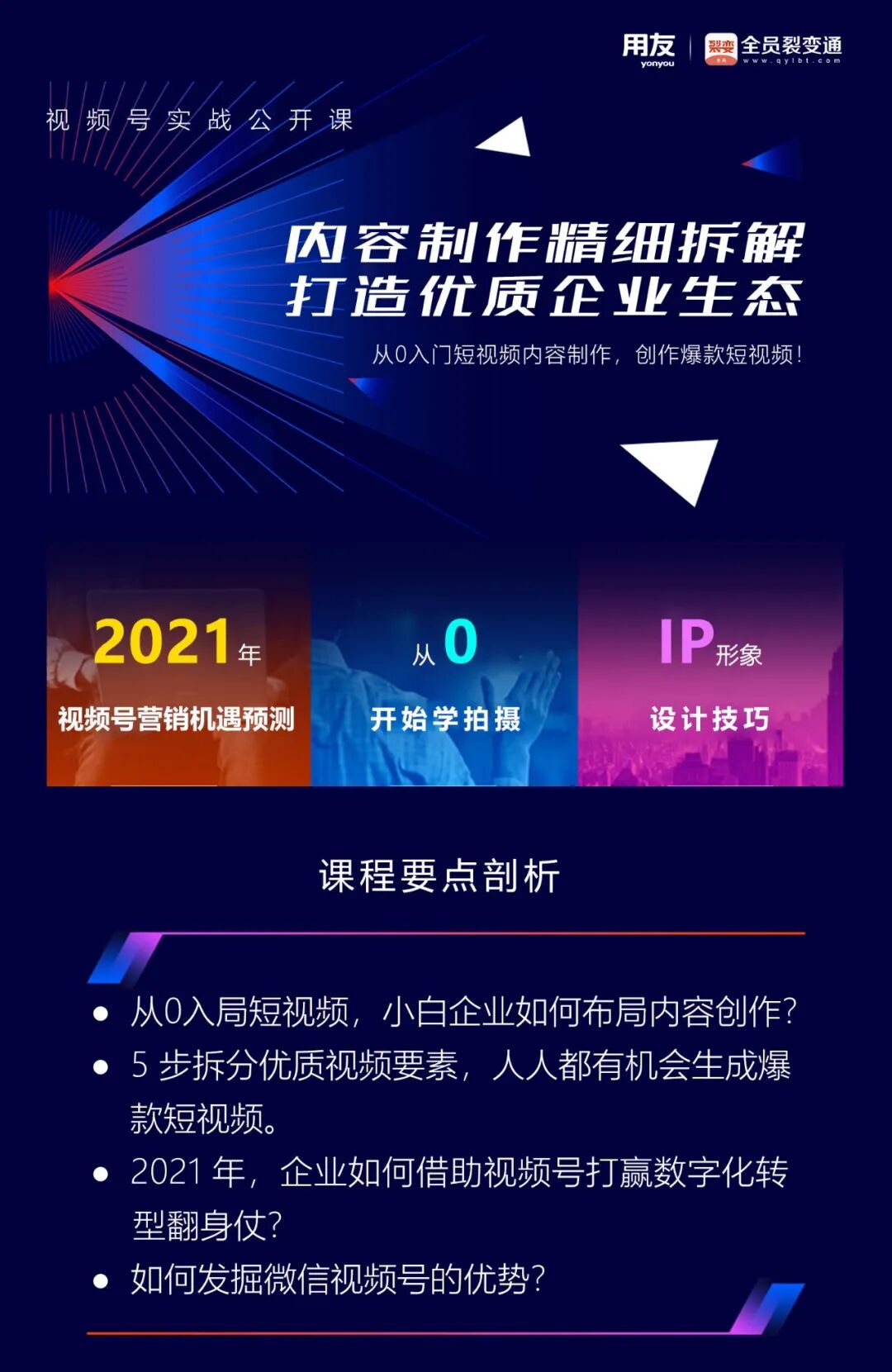 视频号实战公开课：从0入门短视频内容制作，如何创作爆款短视频？