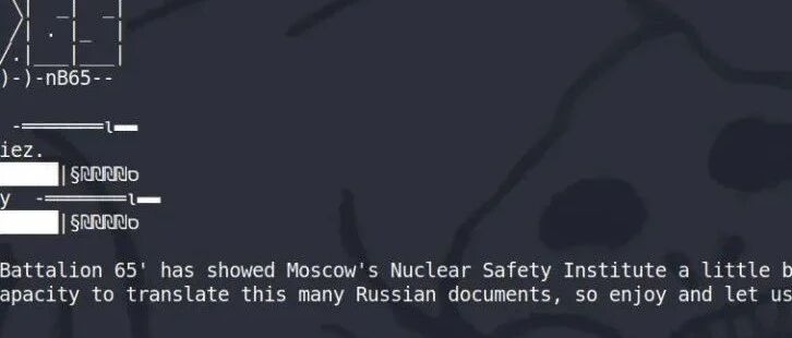 俄罗斯核研究所被攻击影响达40,000多份文件