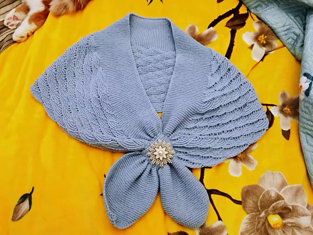 点击图片查看教程/海水纹披肩/本期作品*【每日新品买家秀】第52期