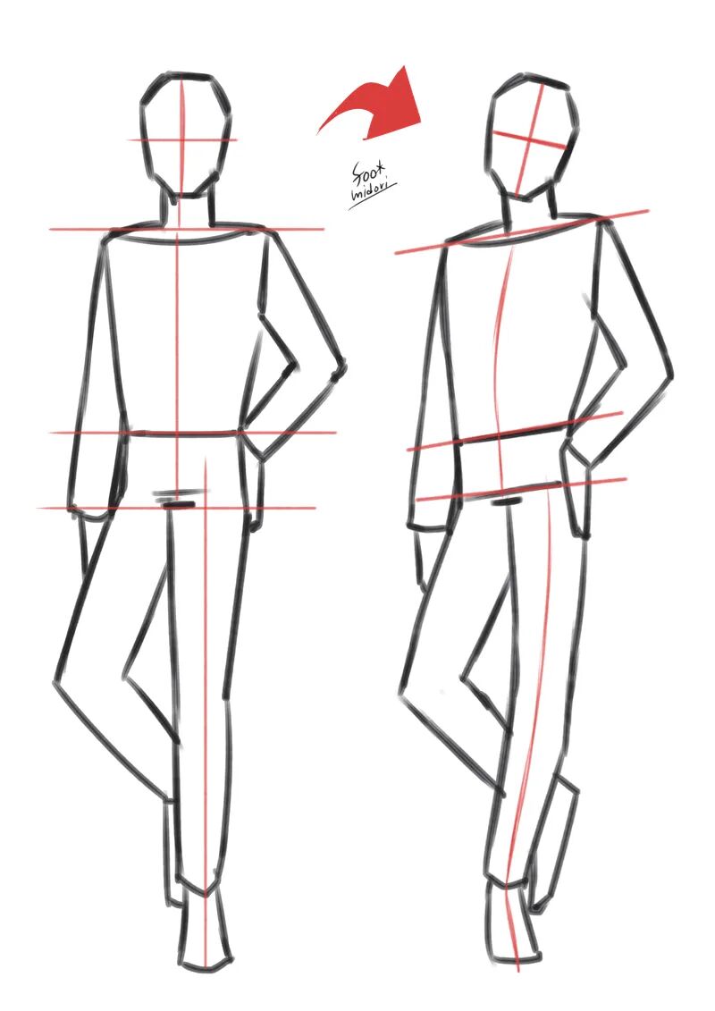 绘画素材人体动态没张力破解呆板的人体画法大放送