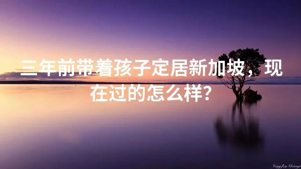 三年前带着孩子定居新加坡，现在过的怎么样？