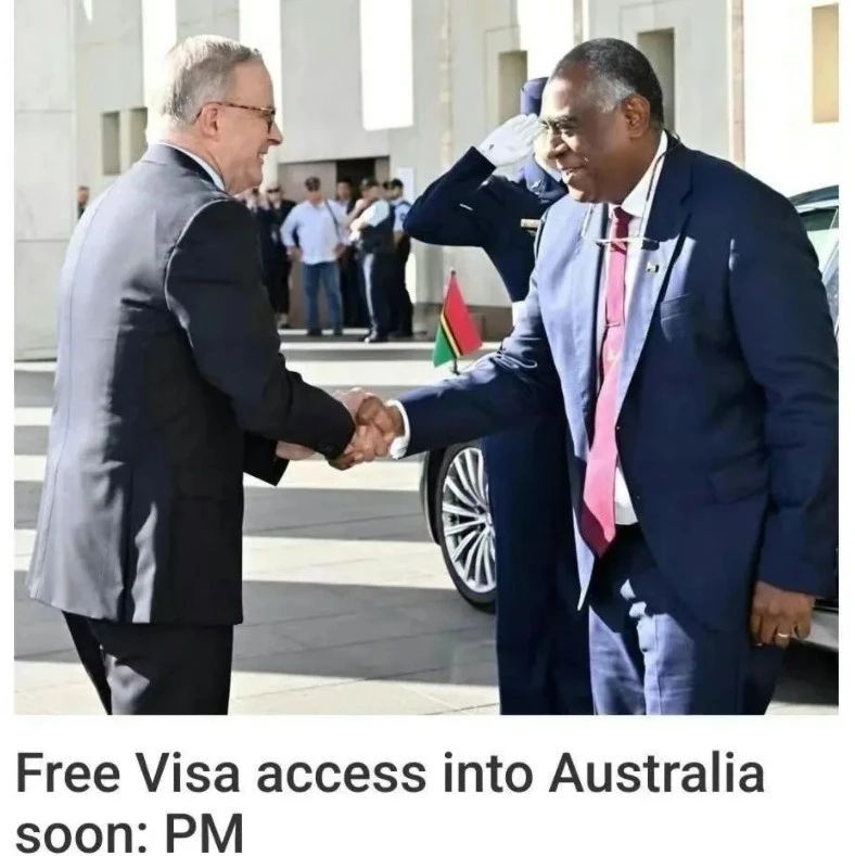 好消息，瓦努阿图将免签澳大利亚！