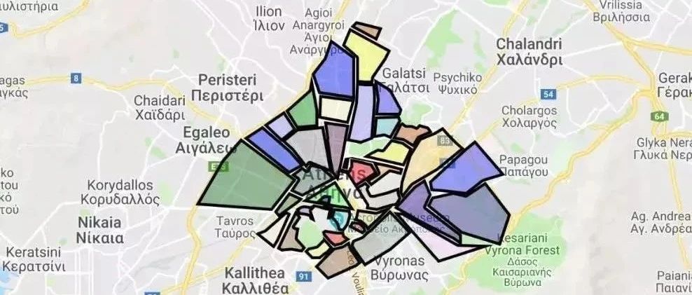 希腊移民买房地图 | 详细解锁雅典市中心25个房产区域