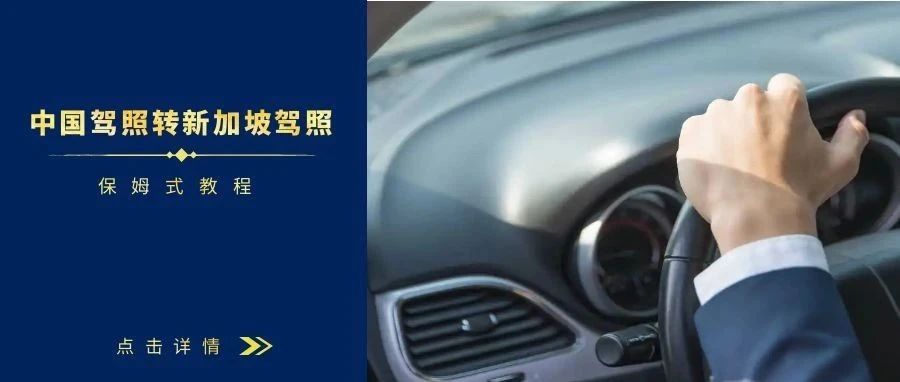 保姆式教程！中国驾照转新加坡驾照攻略