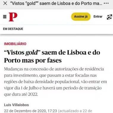 重磅！葡萄牙黄金居留最新进展，买房移民延迟到2021年7月1日