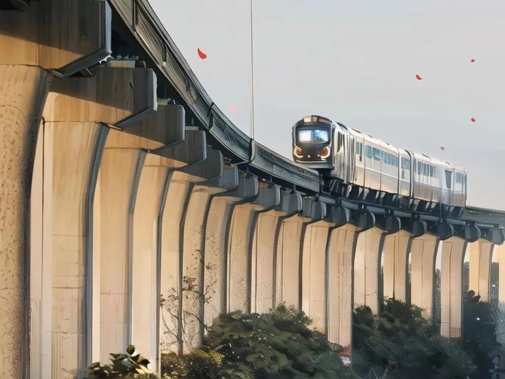 假如重庆轨道交通列车驶入漫画中