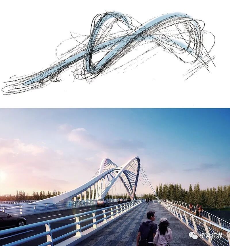 从美学理念到结构实现——景观桥结构赋形创新设计方法研究的图11